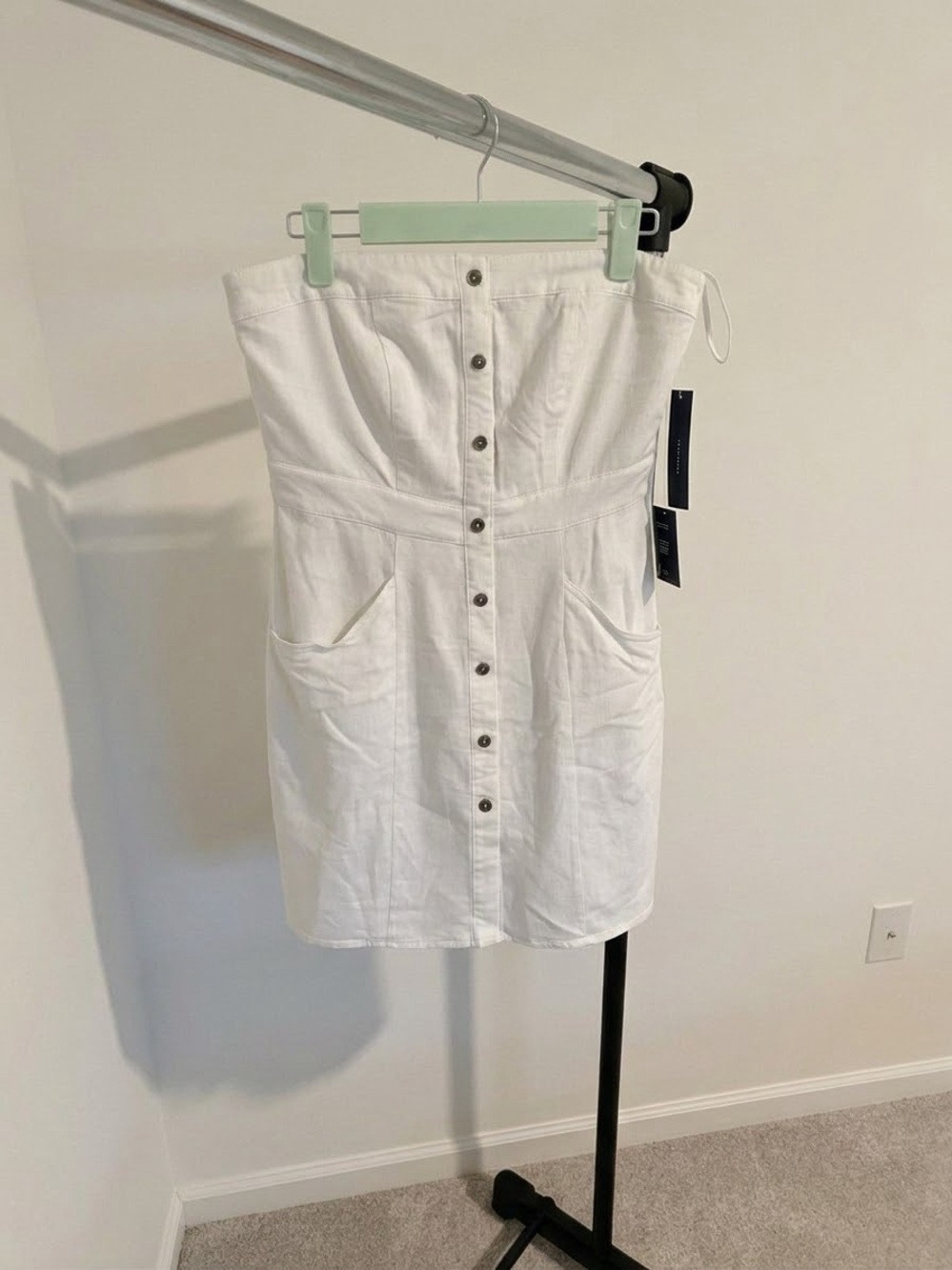 Lulu's White Strapless Mini Dress